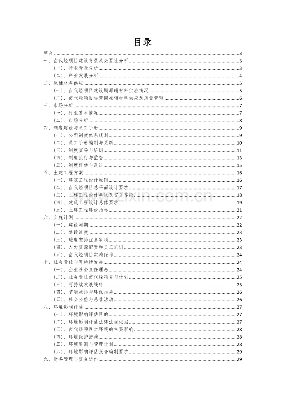卤代烃项目可行性分析报告.docx_第2页