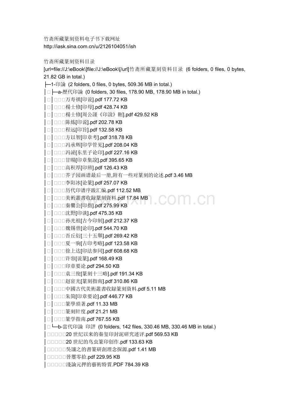 竹斋所藏篆刻资料电子书下载网址.doc_第1页