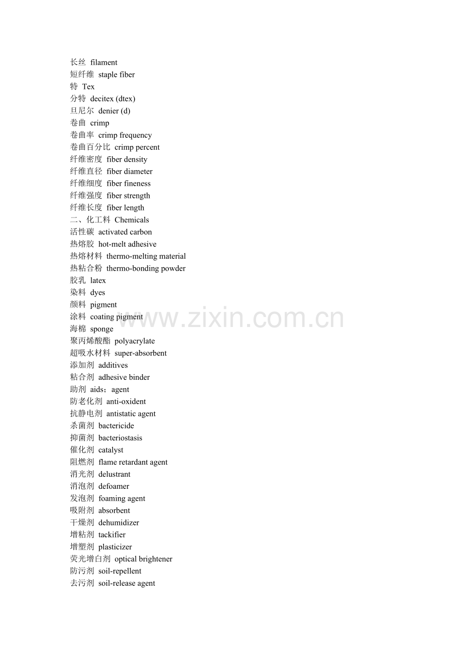 汉英非织造布常用词汇.doc_第2页