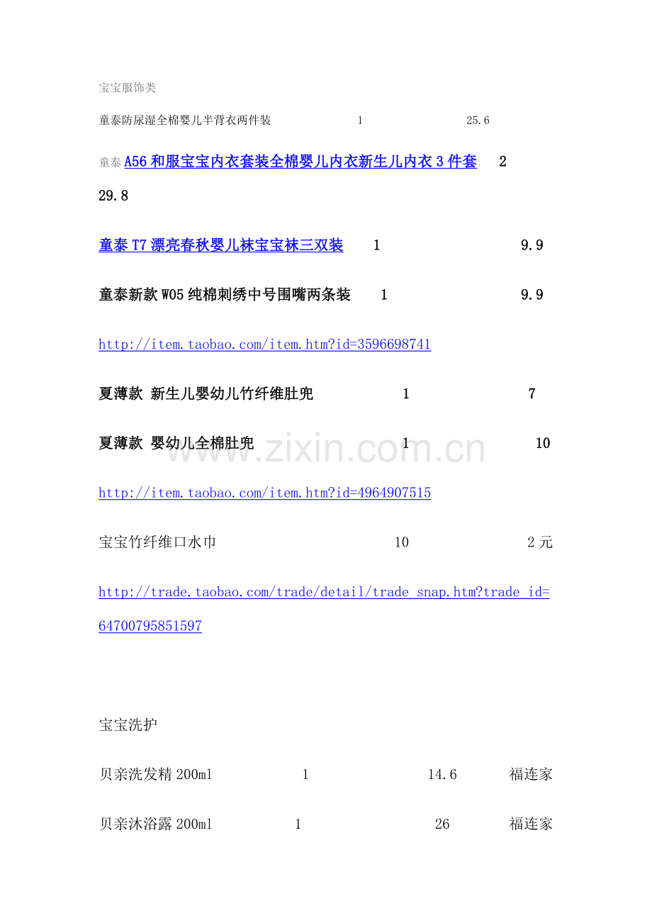 宝宝用品清单.doc_第2页