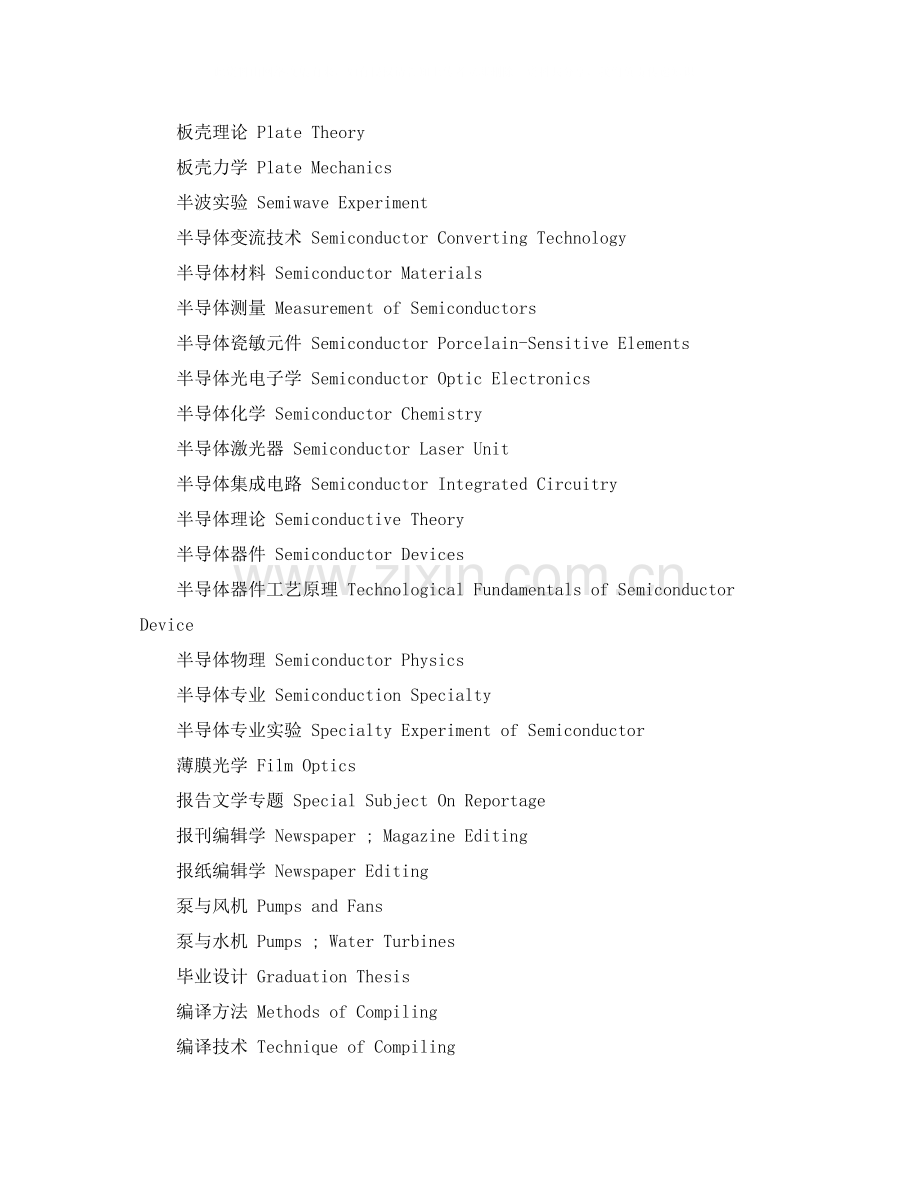门课程名称翻译大全一).docx_第2页
