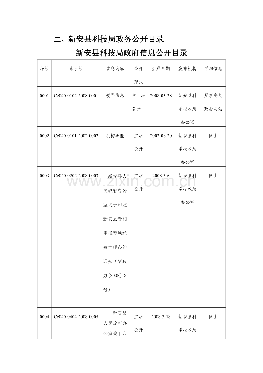 科技局政务信息公开指南.doc_第2页