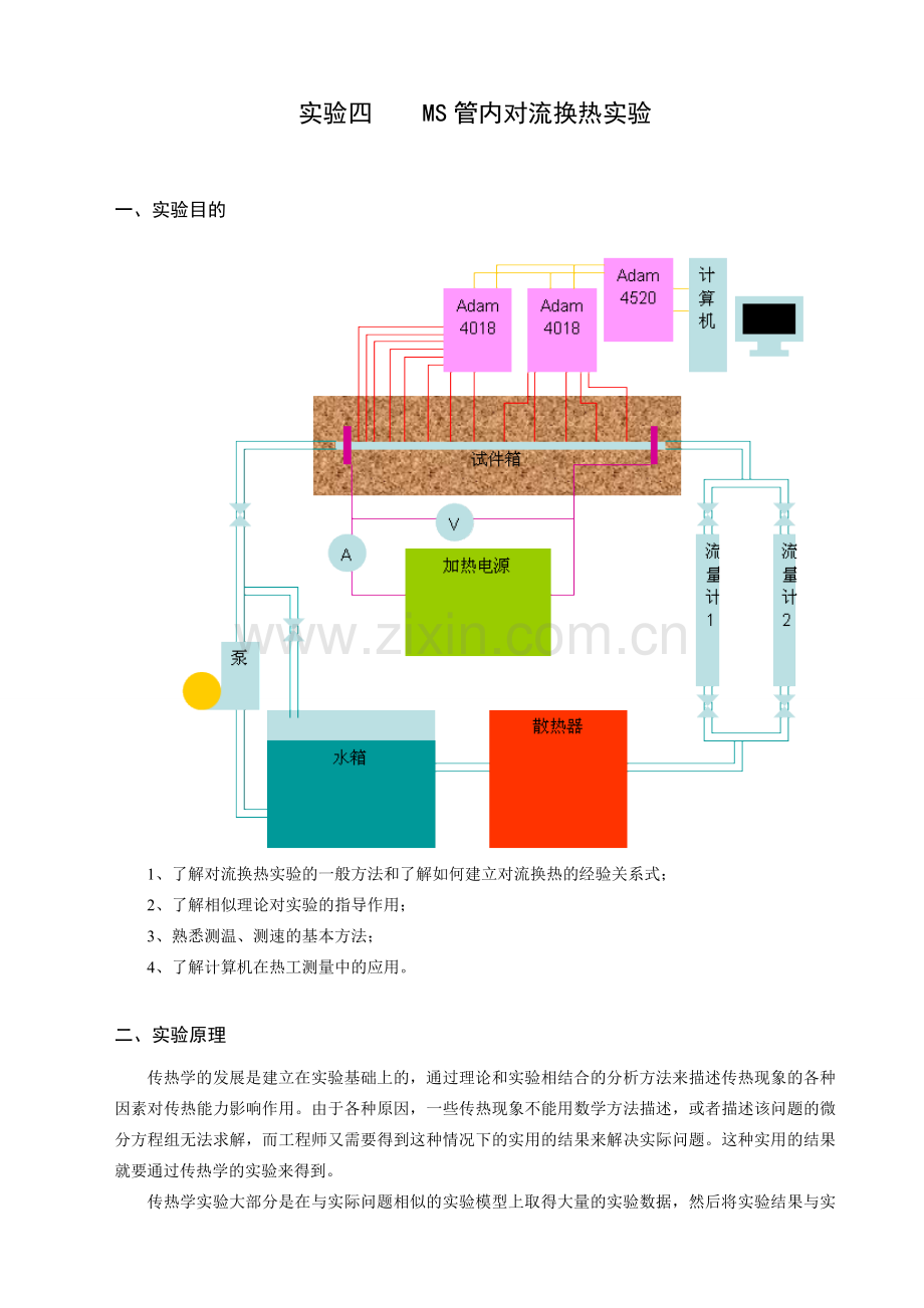 实验四MS管内对流换热实验.doc_第1页
