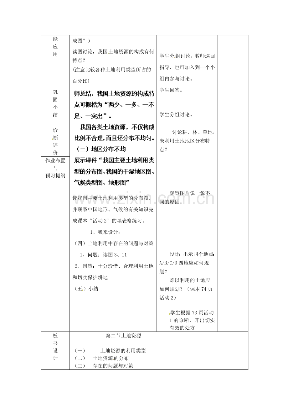 山东省临沂市蒙阴县第四中学八年级地理会考复习 中国的自然资源（第1课时）教案 新人教版.doc_第2页