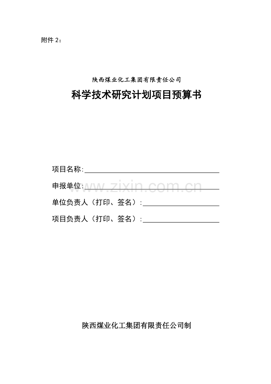 项目预算书.doc_第1页