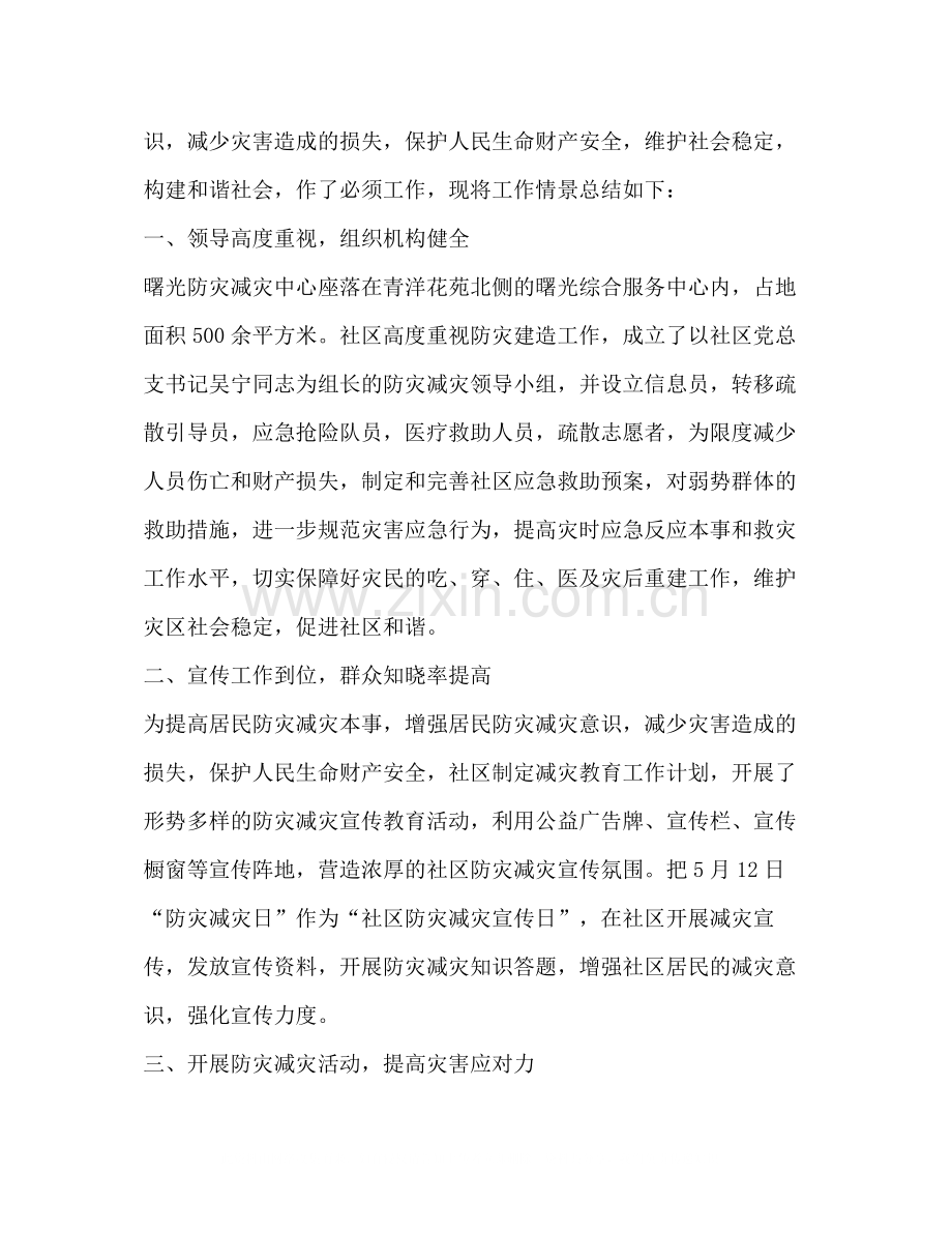 灾减灾工作总结优选20篇.docx_第2页