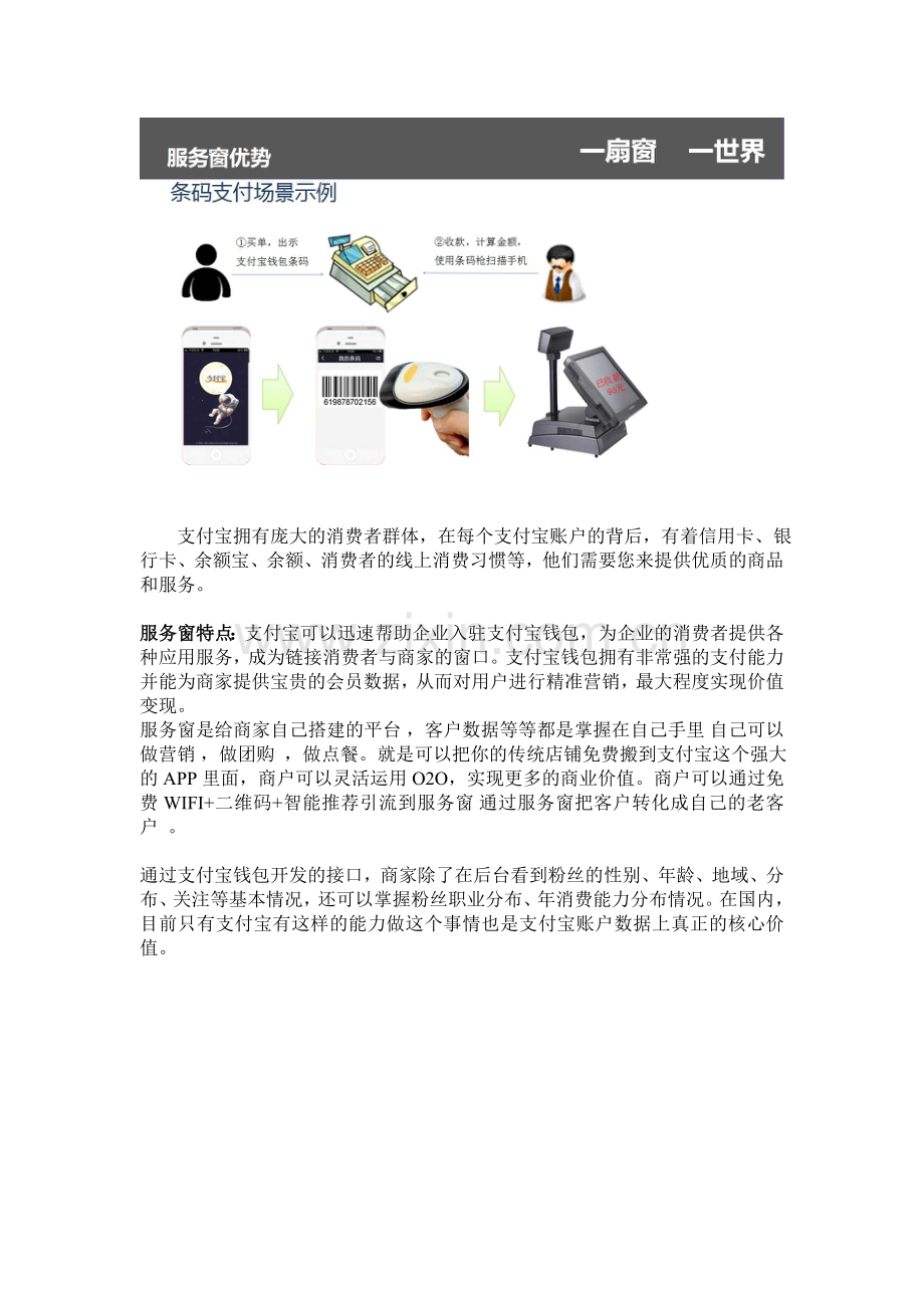 支付宝服务窗中大型超市解决方案.doc_第2页