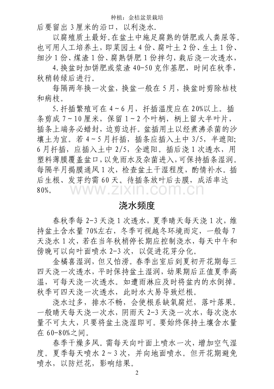 AAA种植：金桔盆景种植A5资料20121121.doc_第2页