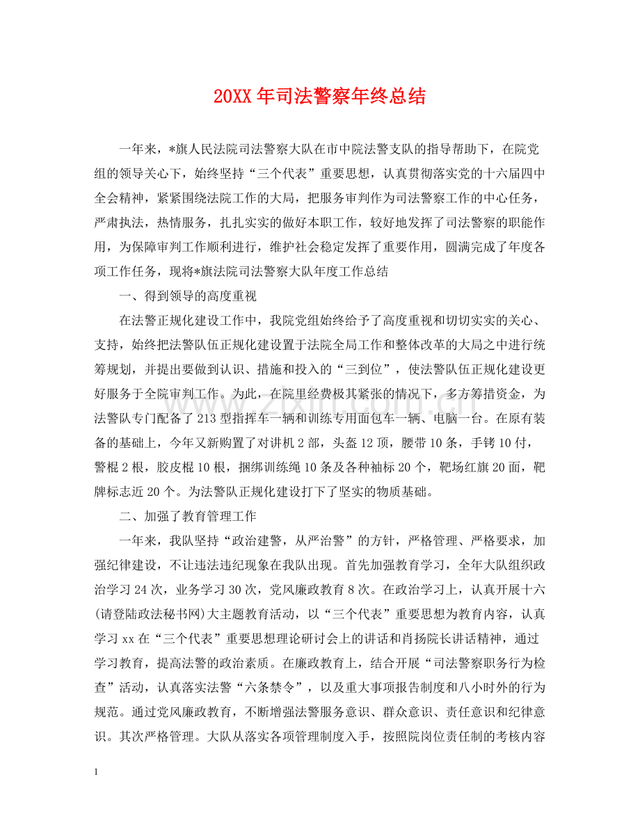 司法警察年终总结2.docx_第1页