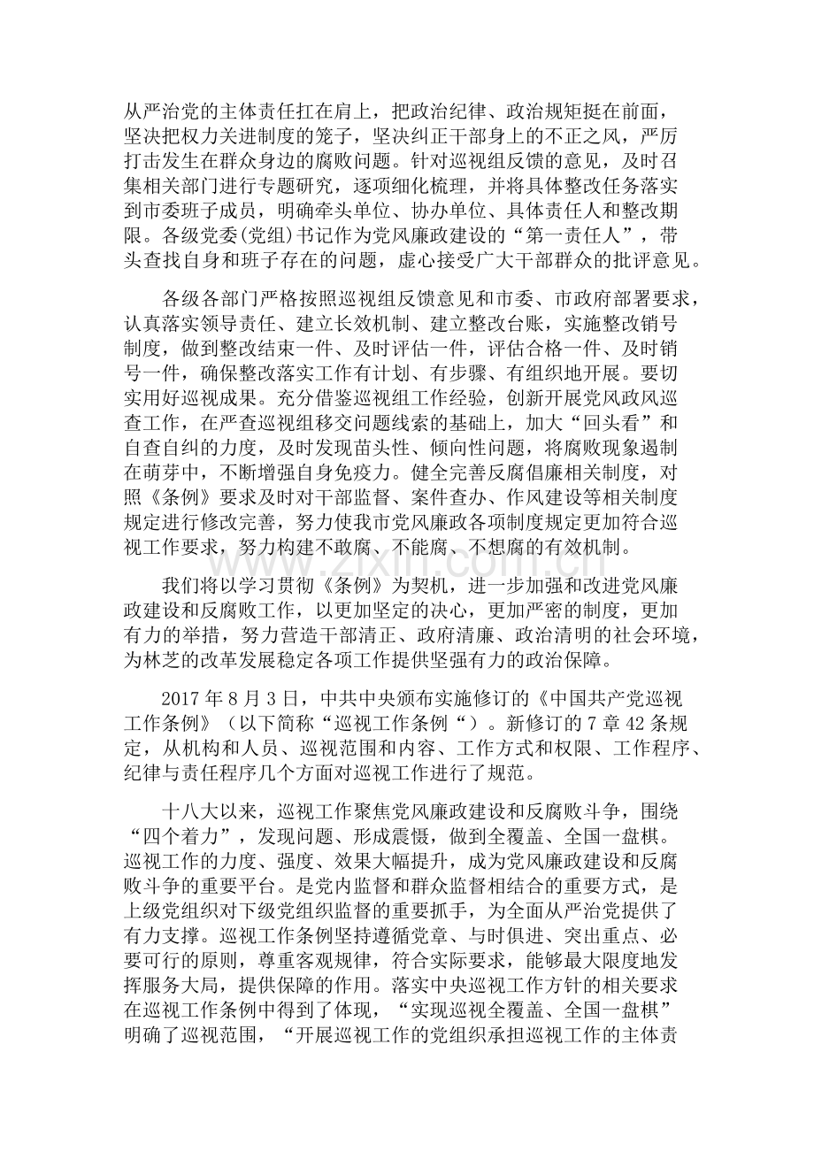 “开展中央巡视反馈意见整改落实”心得体会.doc_第2页