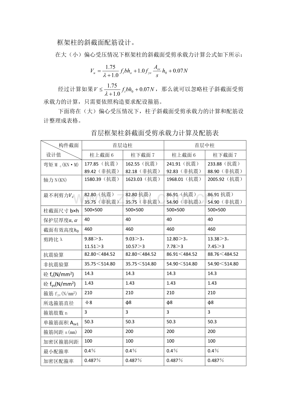 柱斜截面配筋.docx_第1页