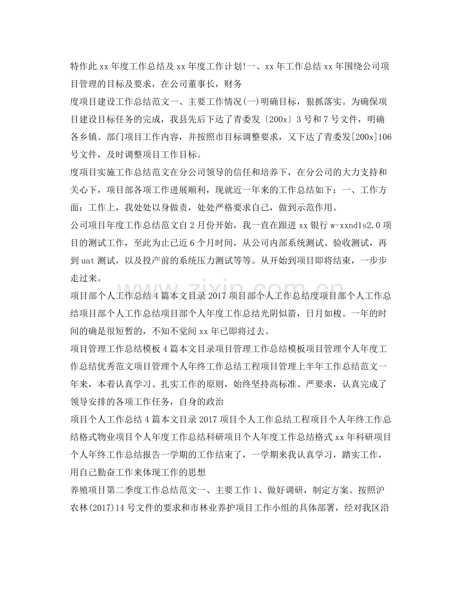项目工作总结集锦 .docx_第2页