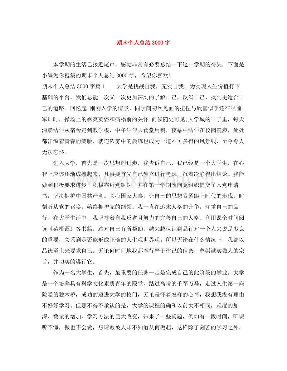 期末个人总结3000字.docx_第1页