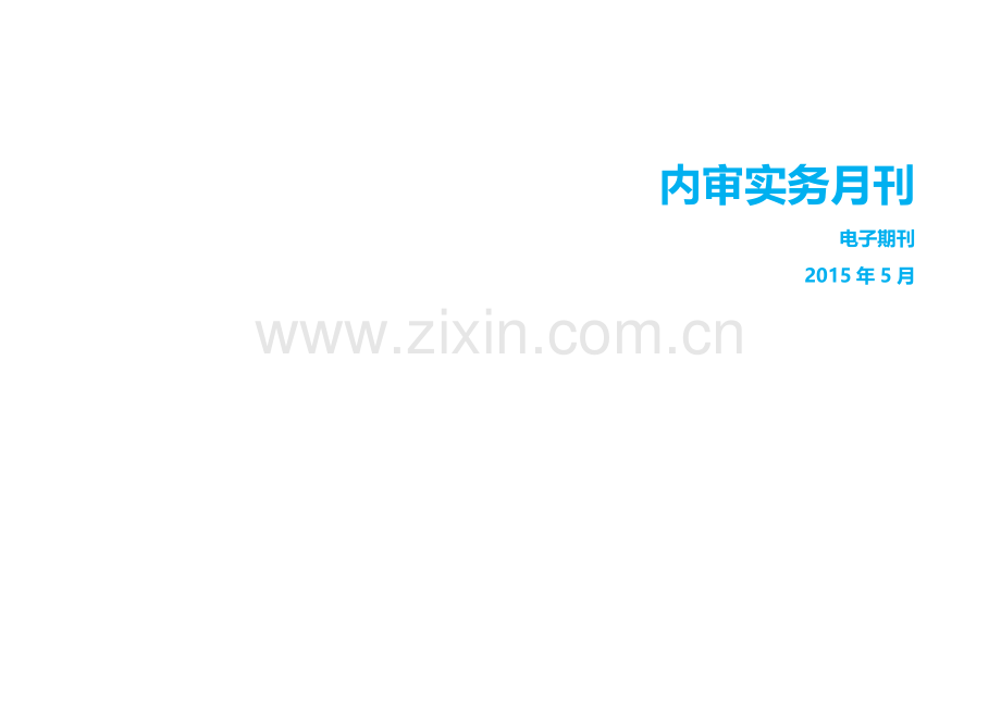 内审实务月刊-第五期.docx_第1页