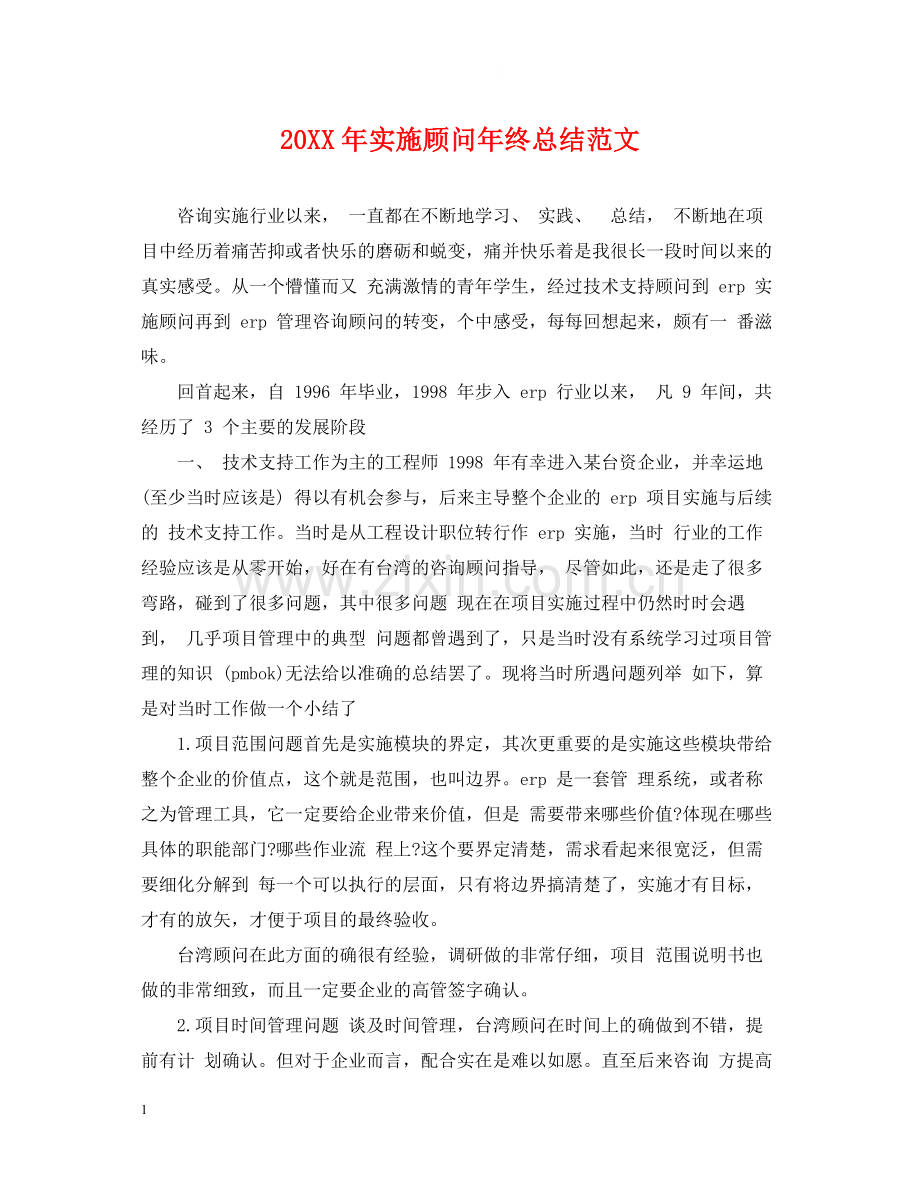 实施顾问年终总结范文2.docx_第1页
