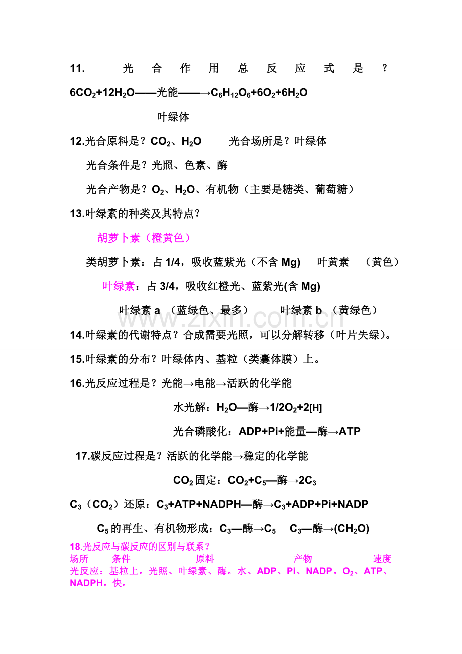 酶ATP光合作用呼吸作用易错知识点.doc_第2页