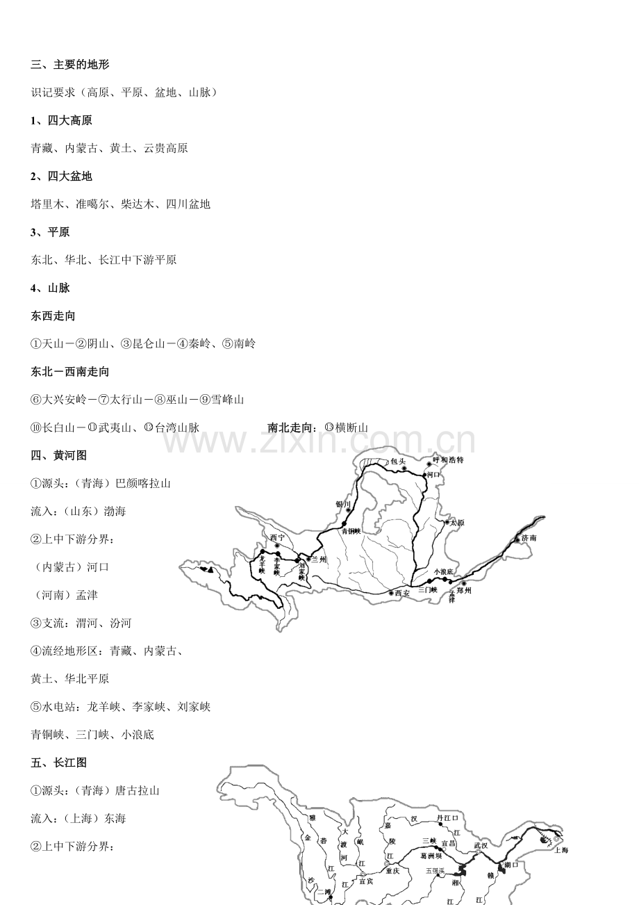 八年级地理识图提要 新人教版.doc_第2页