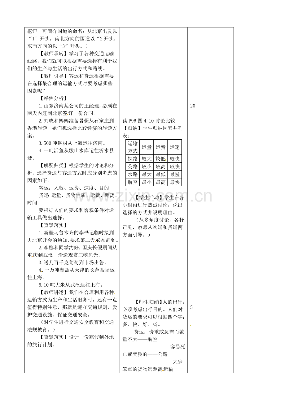 吉林省四平市第十七中学八年级地理上册 4.1.3 逐步完善的交通运输网教案 新人教版.doc_第2页