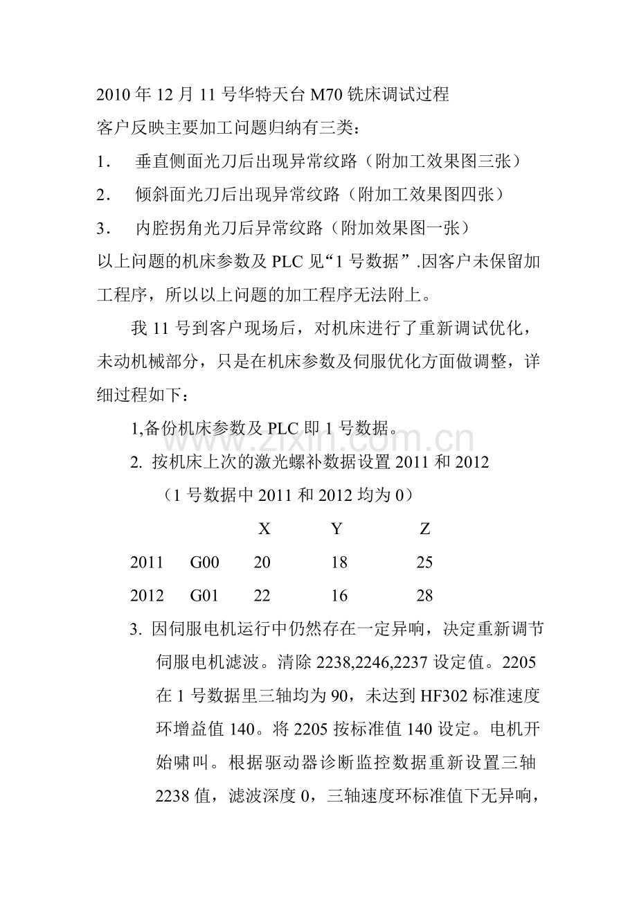 M70铣床调试过程.doc_第1页