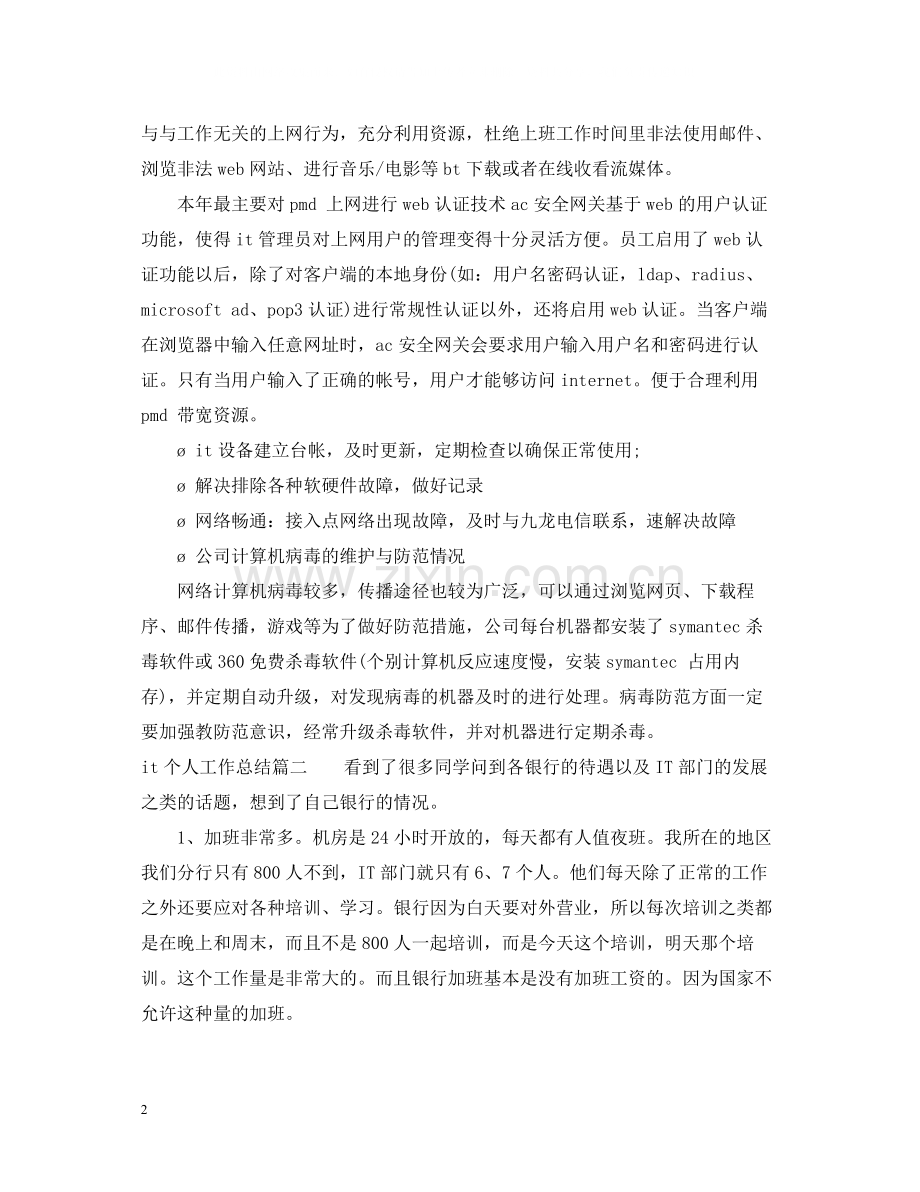 it个人工作总结.docx_第2页