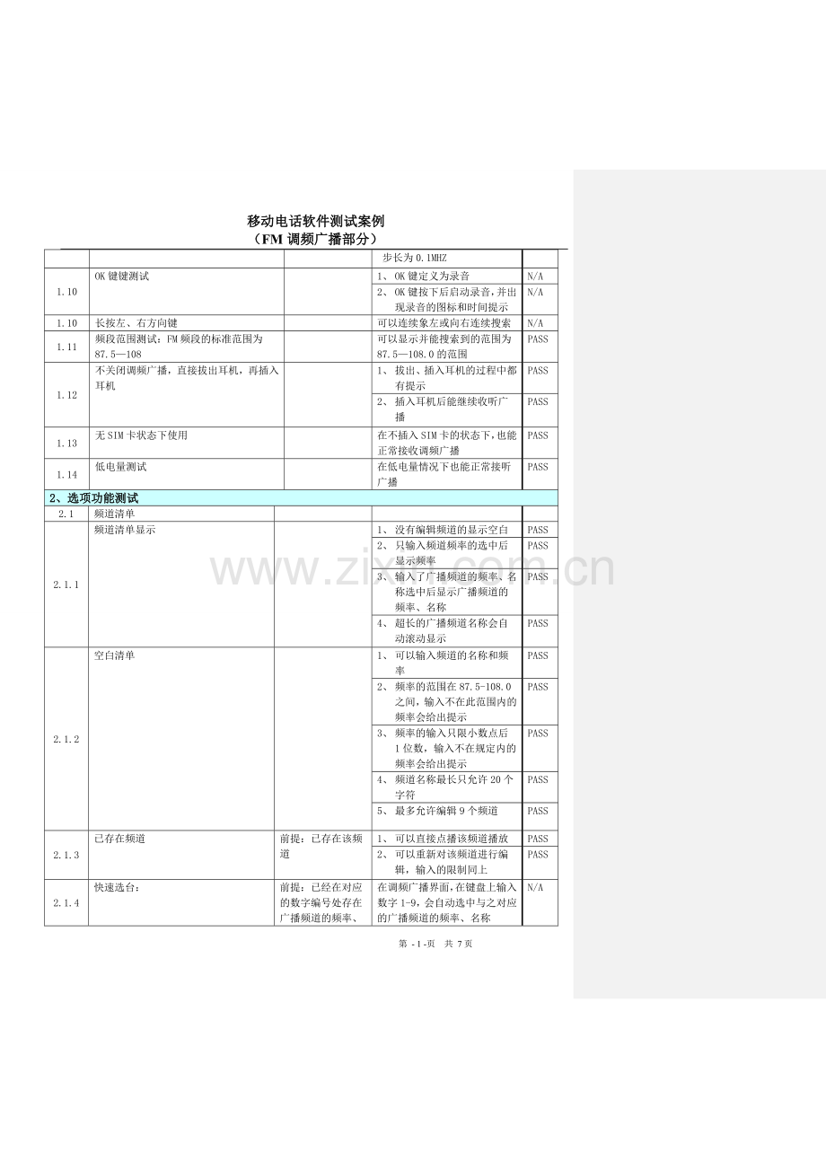手机软件MTK,FM调频广播测试(新).doc_第2页