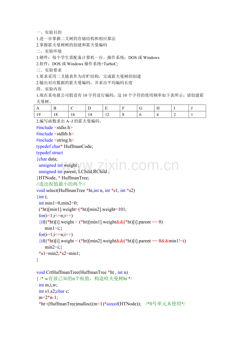 数据结构赫夫曼树2.doc_第1页