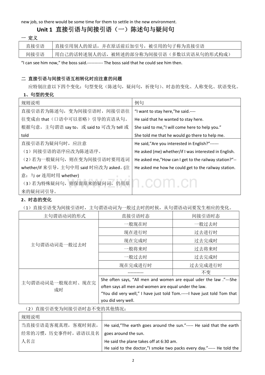 必修1 第一单元 单词语法.doc_第2页
