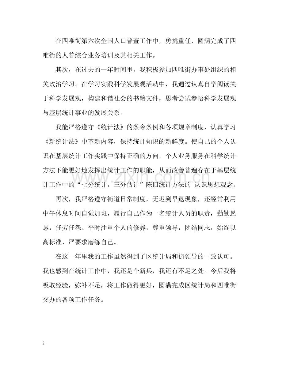 优秀统计员工作总结.docx_第2页