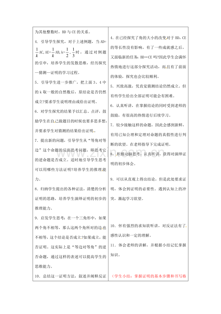 四川省胶南市理务关镇中心中学九年级数学上册《1.1 你能证明它们吗》教案（二） 北师大版.doc_第2页