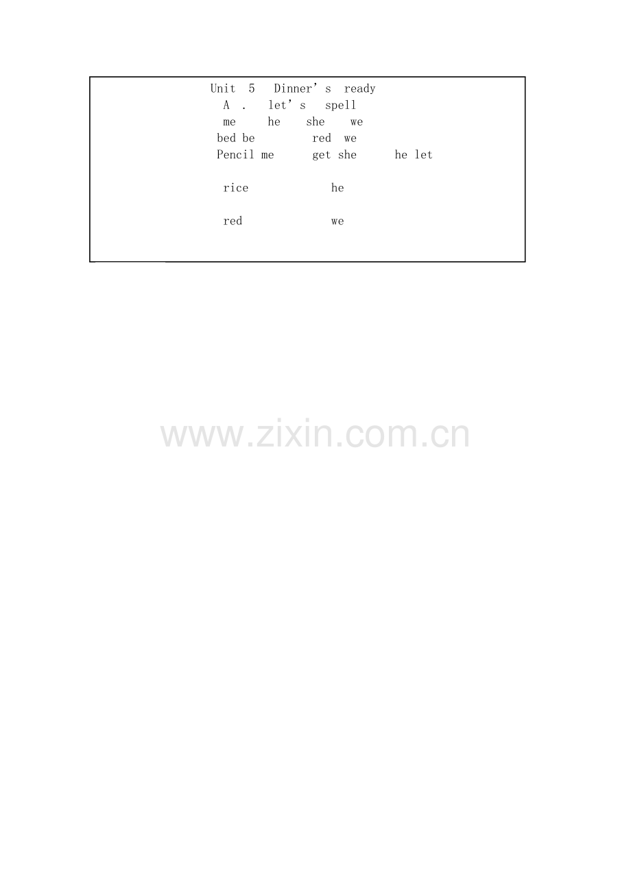 四上unit5ALet'sspell教案.doc_第2页