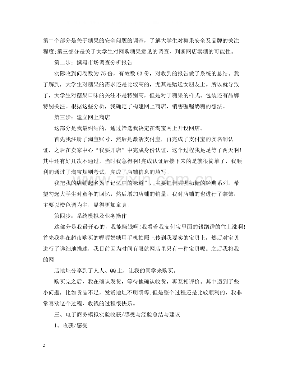 电子商务实验报告总结.docx_第2页