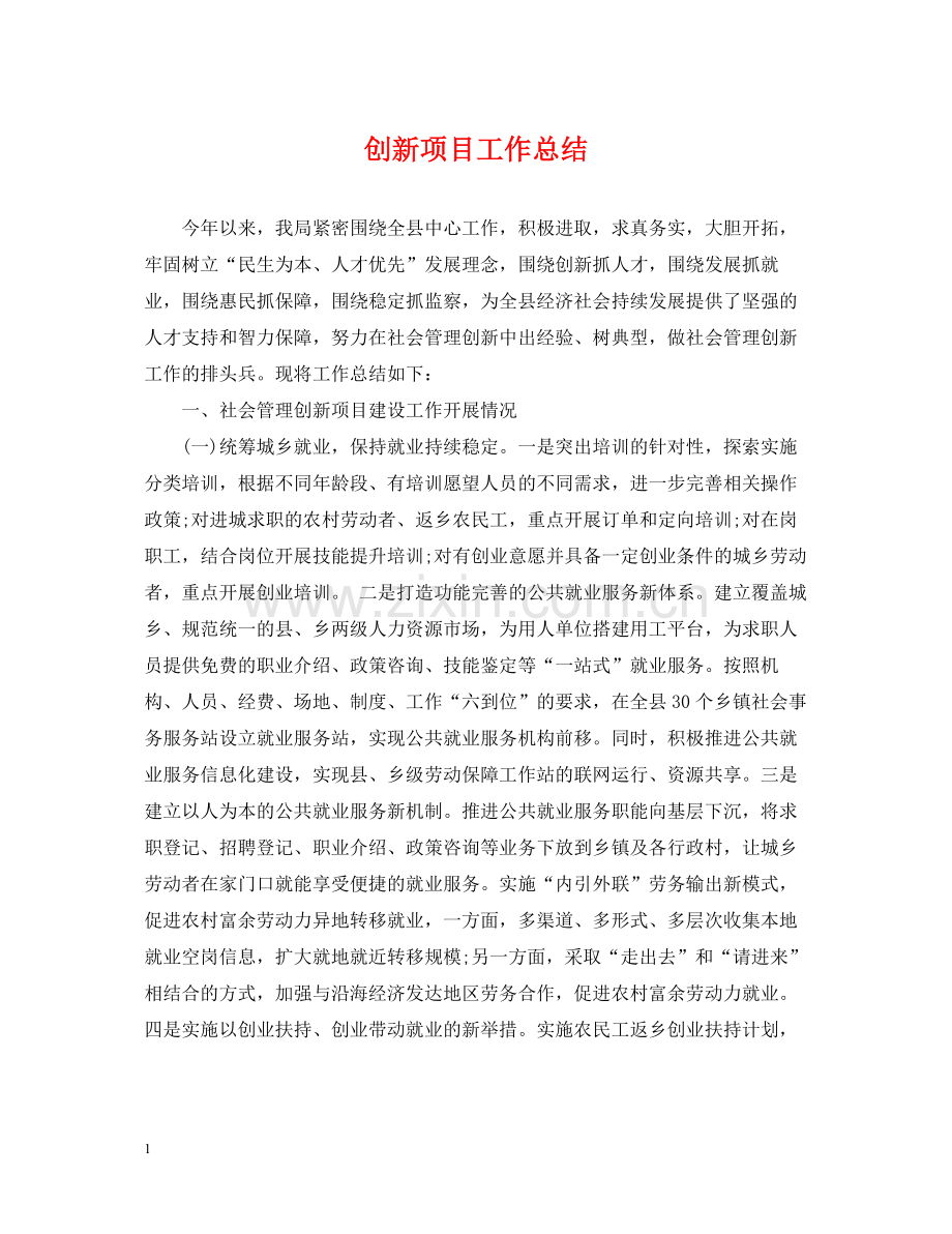 创新项目工作总结.docx_第1页
