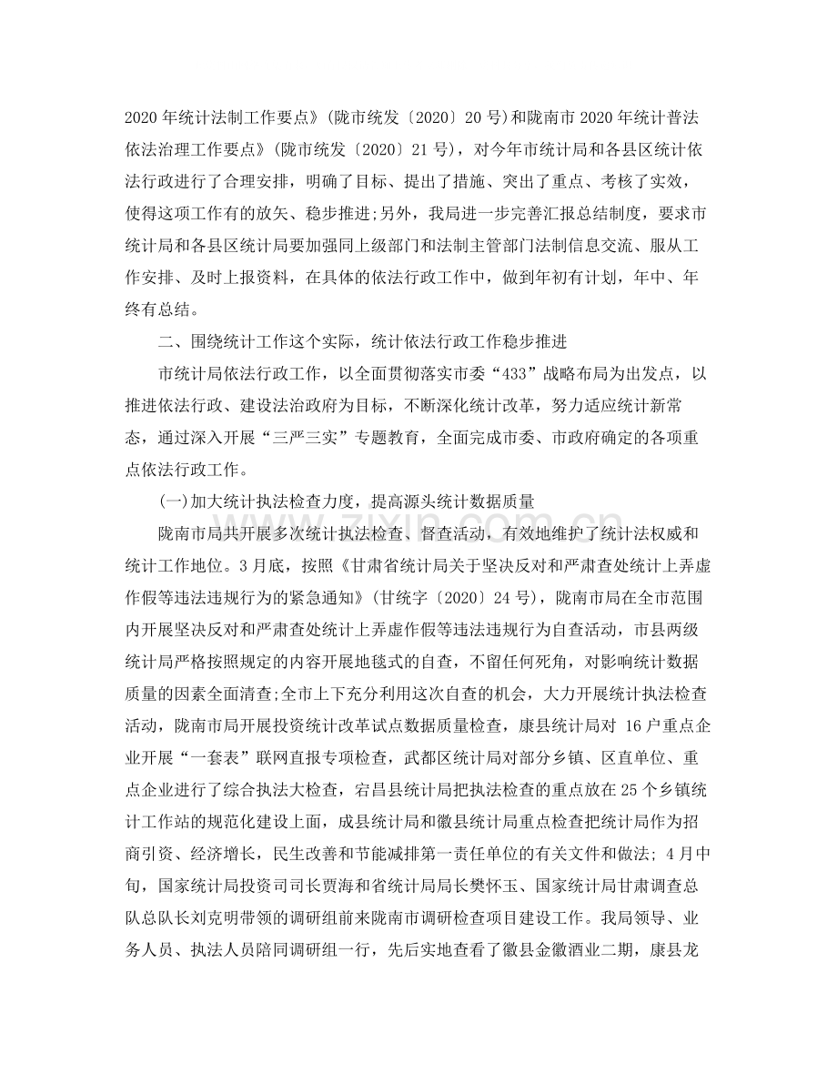 统计局依法行政年终工作总结.docx_第2页