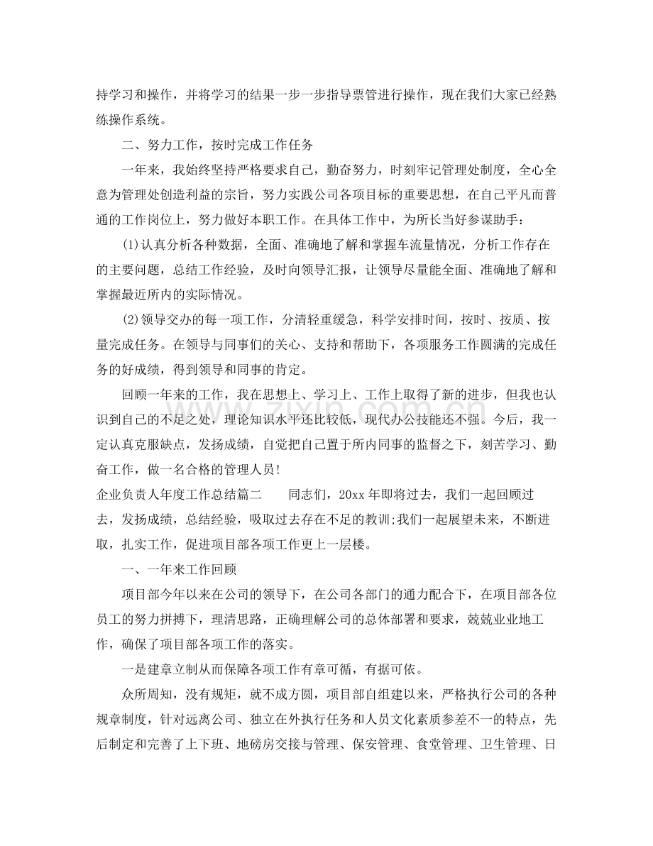 企业负责人年度工作总结 .docx_第2页