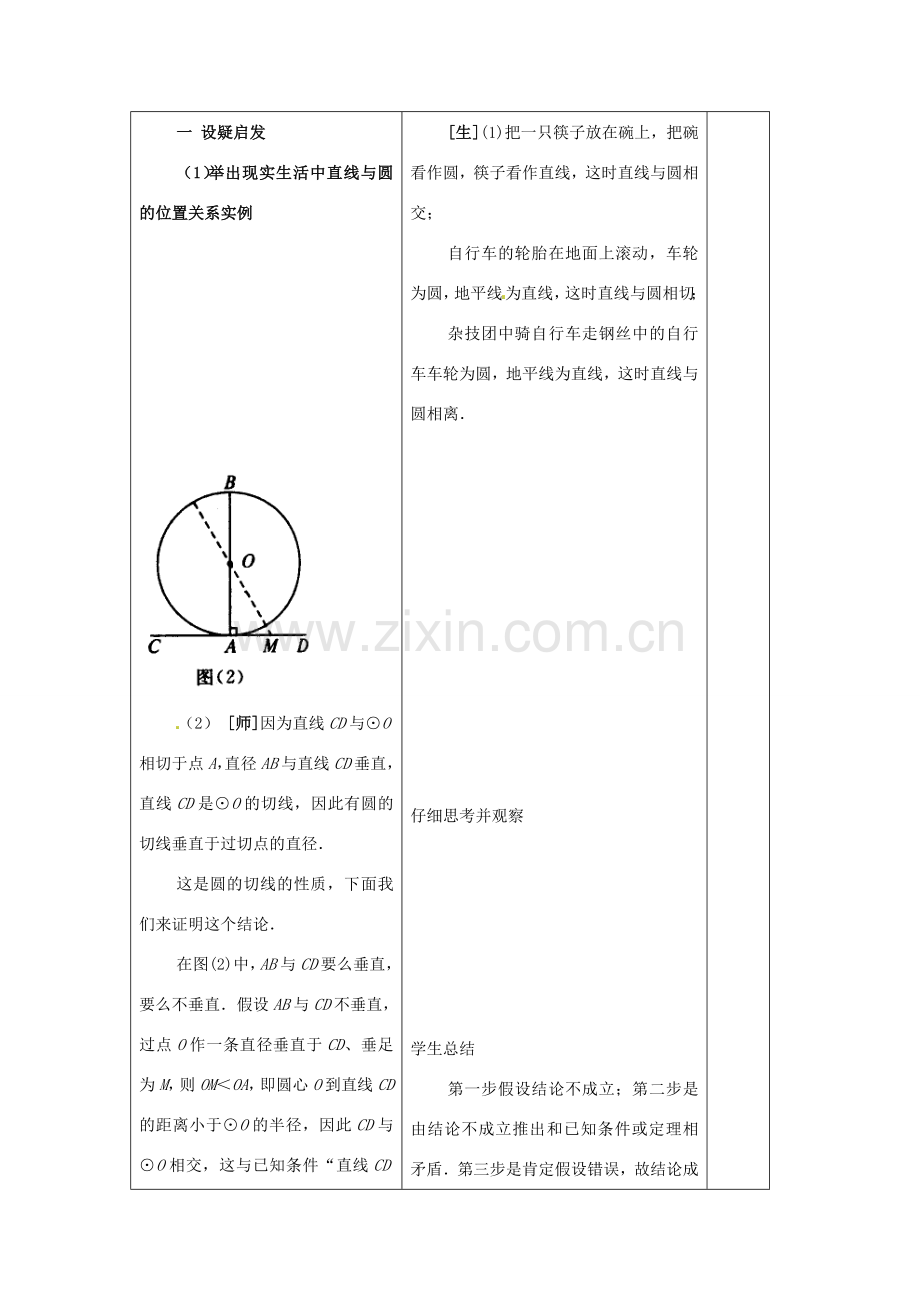 吉林省四平市第十七中学九年级数学上册《24.2.3 切线长定理》教学设计 新人教版.doc_第2页