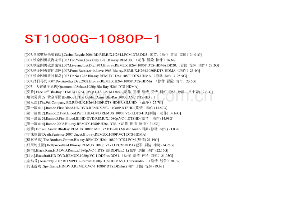 电影目录表.doc_第1页