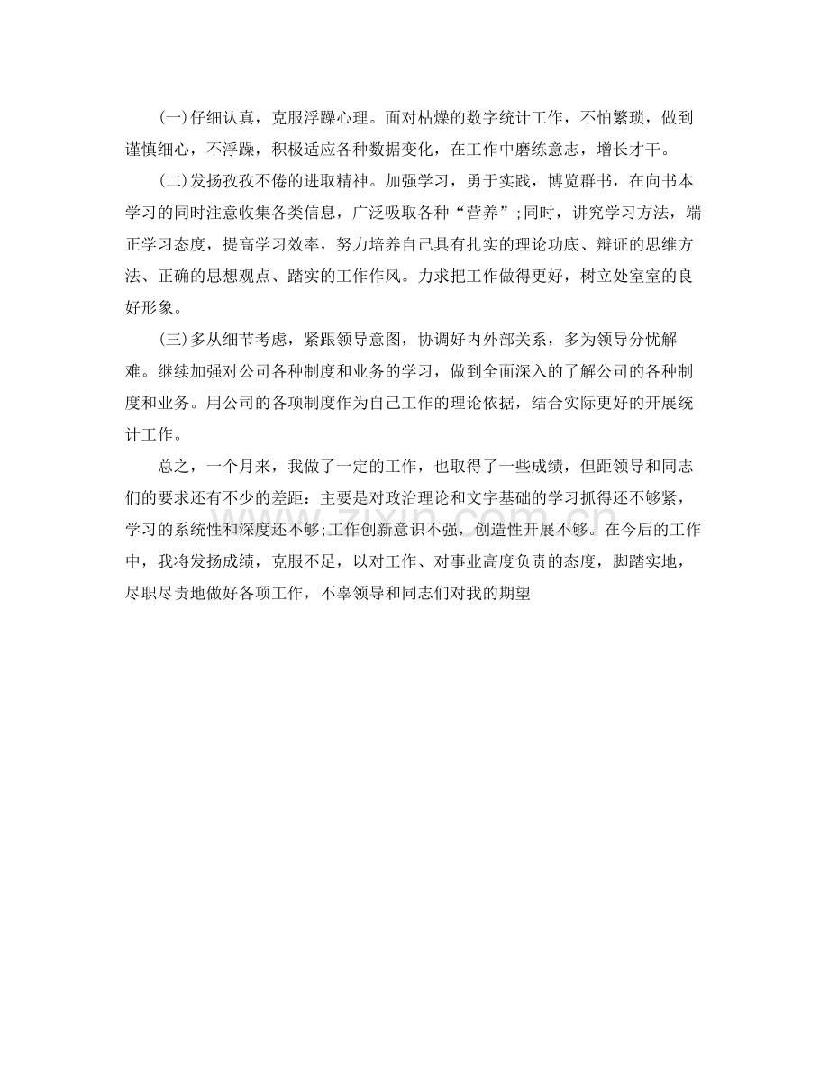 统计员月的工作总结.docx_第2页