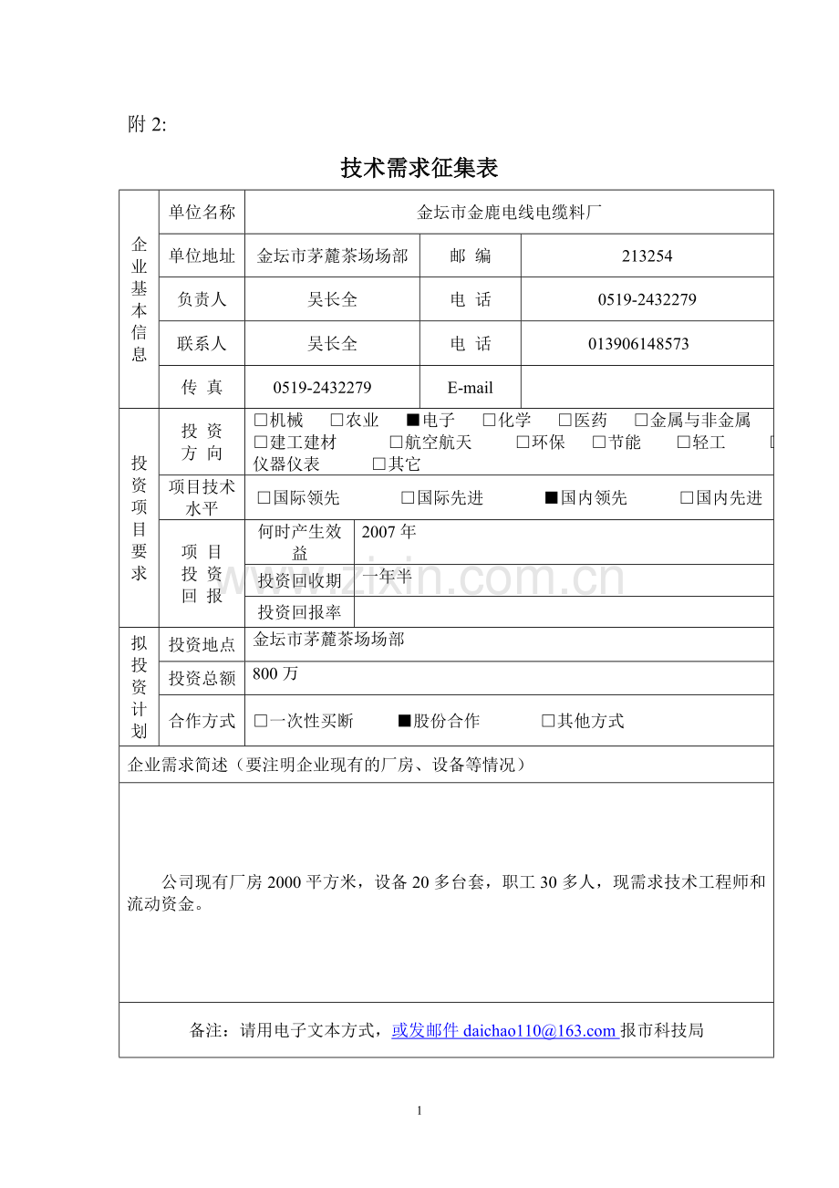 技术需求征集表.doc_第1页