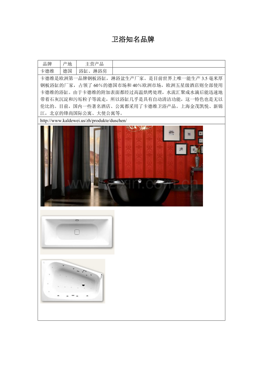 卫浴知名品牌.doc_第1页