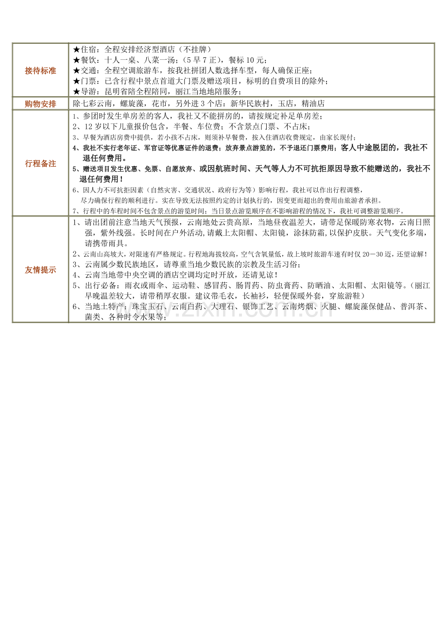 T1“特惠品质”昆大丽双飞六日游(JRFG)天天发班.doc_第2页