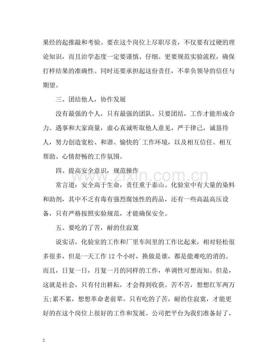 水泥厂化验室个人工作总结.docx_第2页
