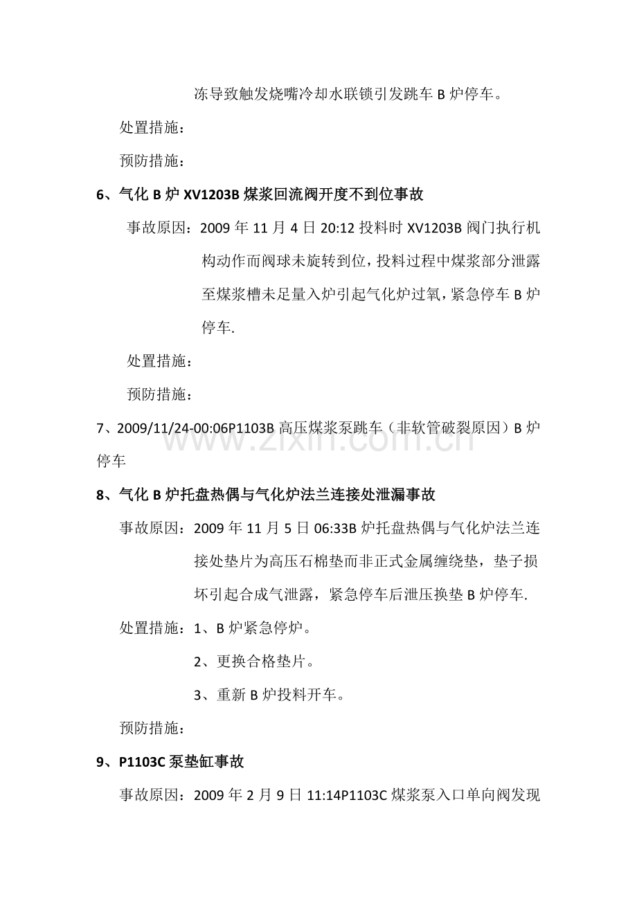 德士古气化炉事故汇总.docx_第2页