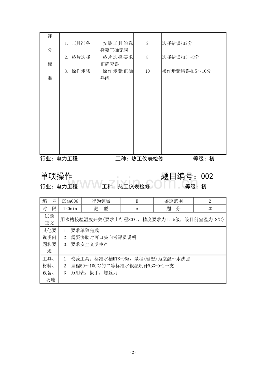 热工仪表检修工技能鉴定题库.doc_第2页