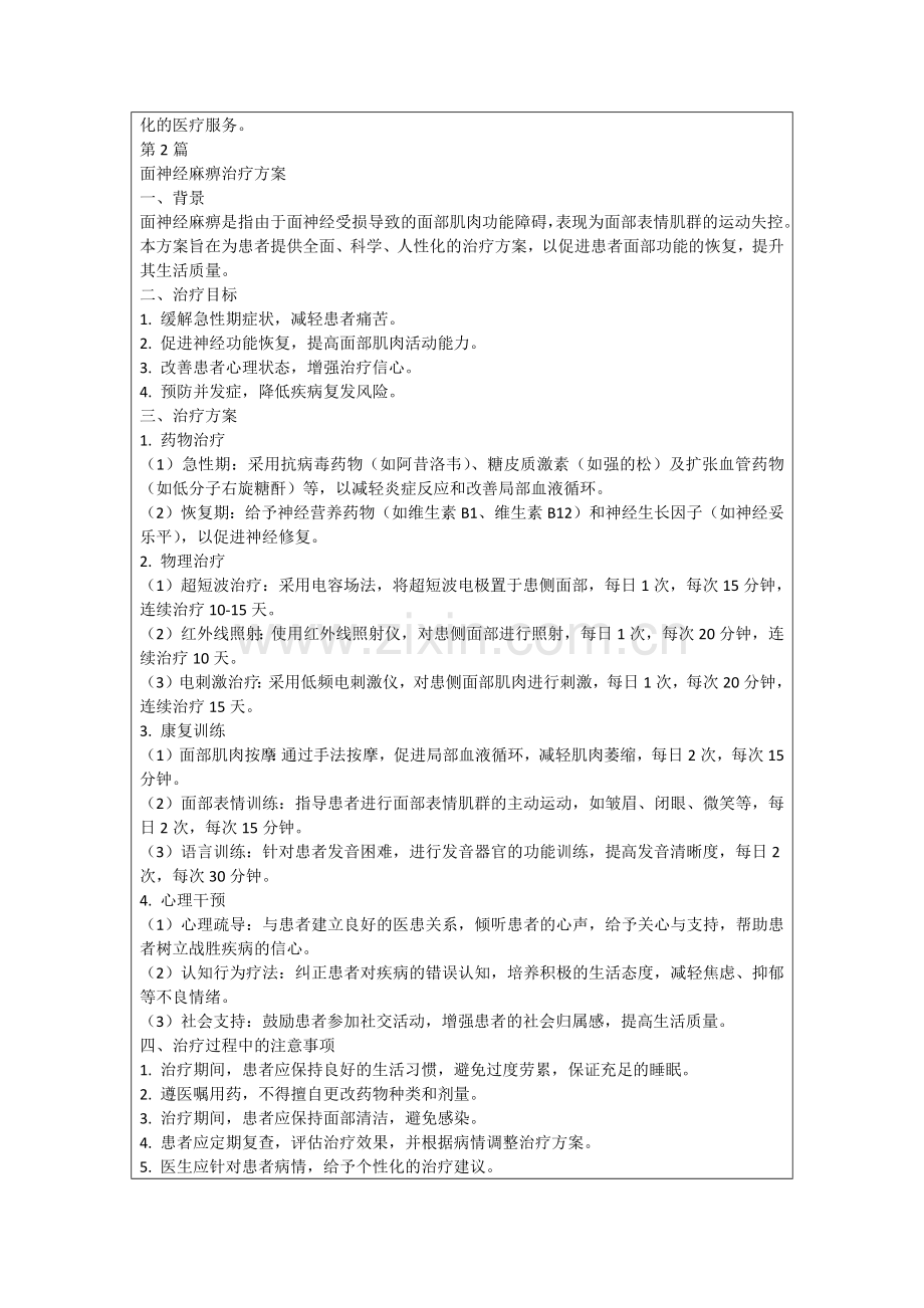 面神经麻痹治疗方案.docx_第2页