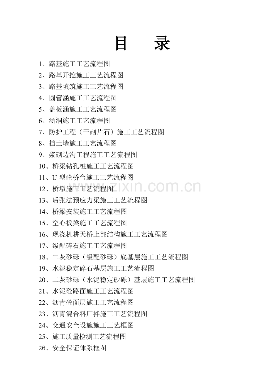 公路工程施工流程图 26篇.doc_第1页