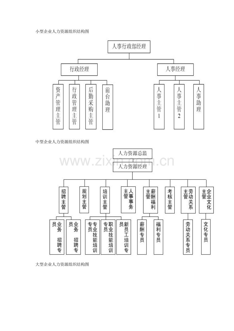 企业人力资源组织结构图.docx_第1页
