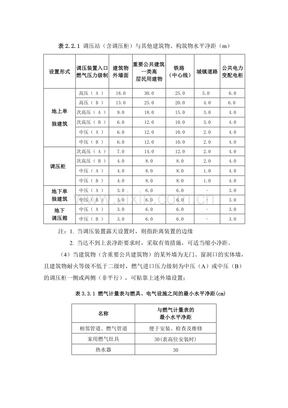 燃气安全间距.doc_第1页