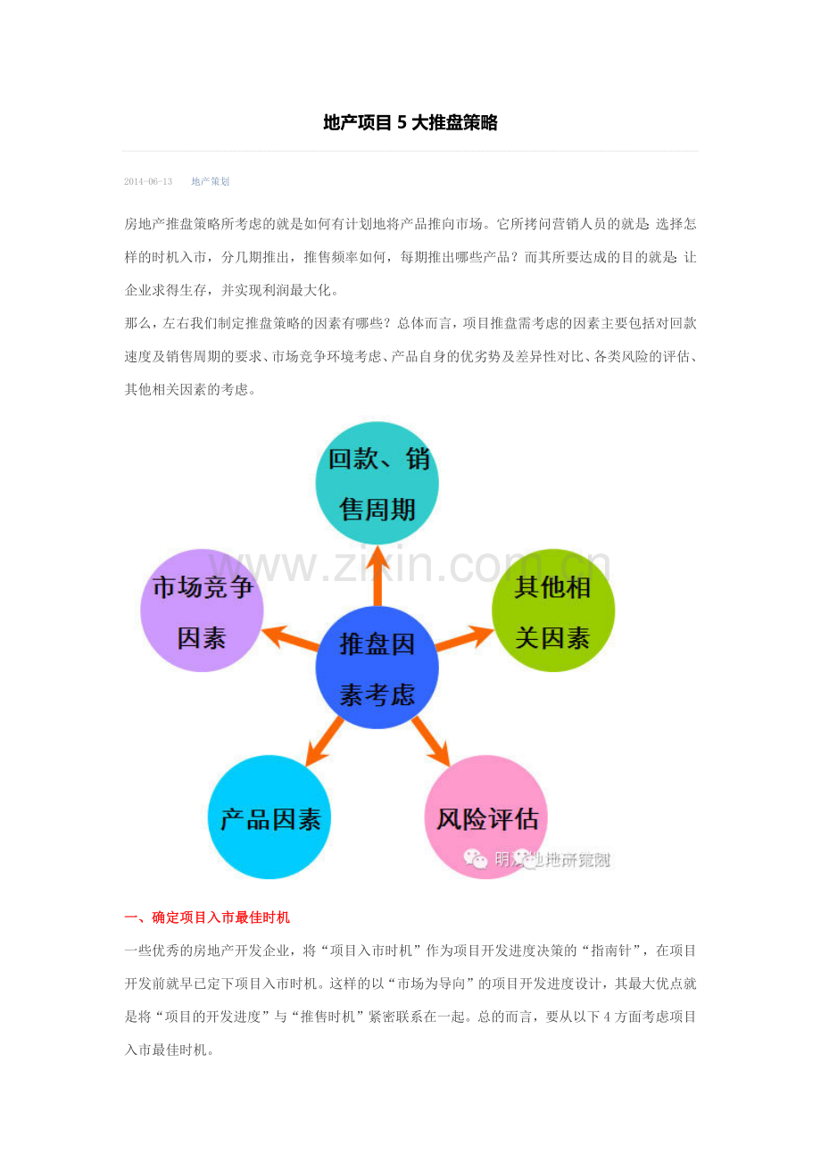 地产项目5大推盘策略.doc_第1页