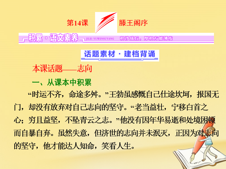 2017_2018学年高中语文第四单元第14课滕王阁序课件语文版必修3201801271177-语文备课大师.ppt_第1页