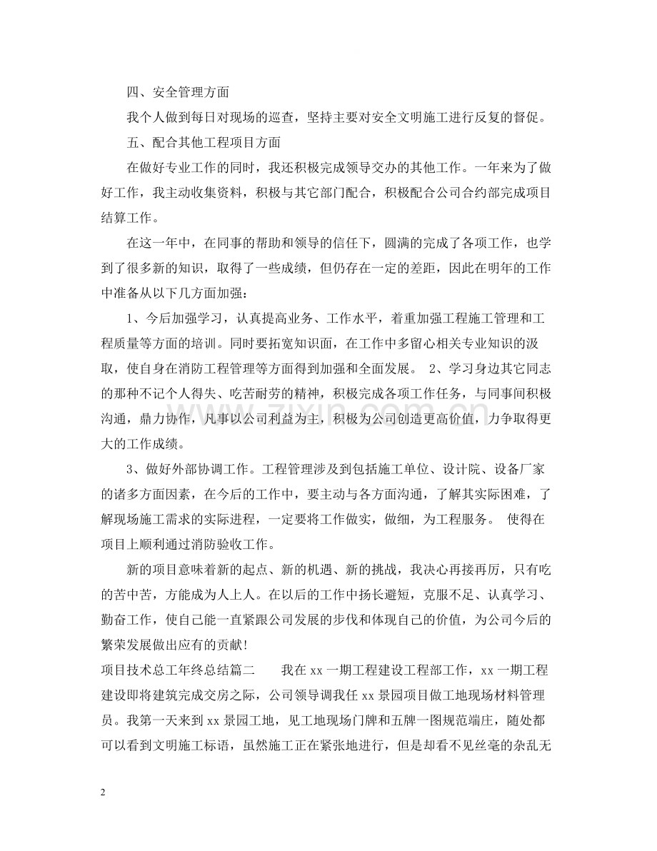 项目技术总工年终总结.docx_第2页